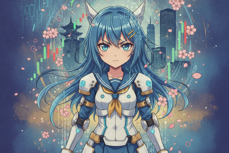 FX Senshi Kurumi-chan: Anime psicológico sobre mercado de trade ganha trailer e tema de abertura
