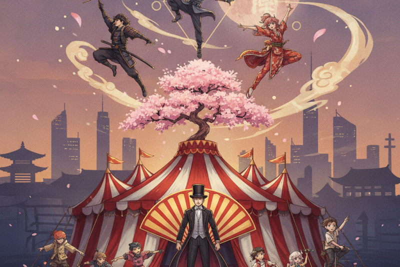 Grow Up Show: Anime original sobre circo lança trailer do próximo arco
