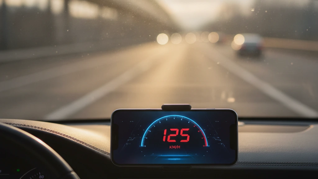 Painel Digital com Alerta de Limite de Velocidade no Celular